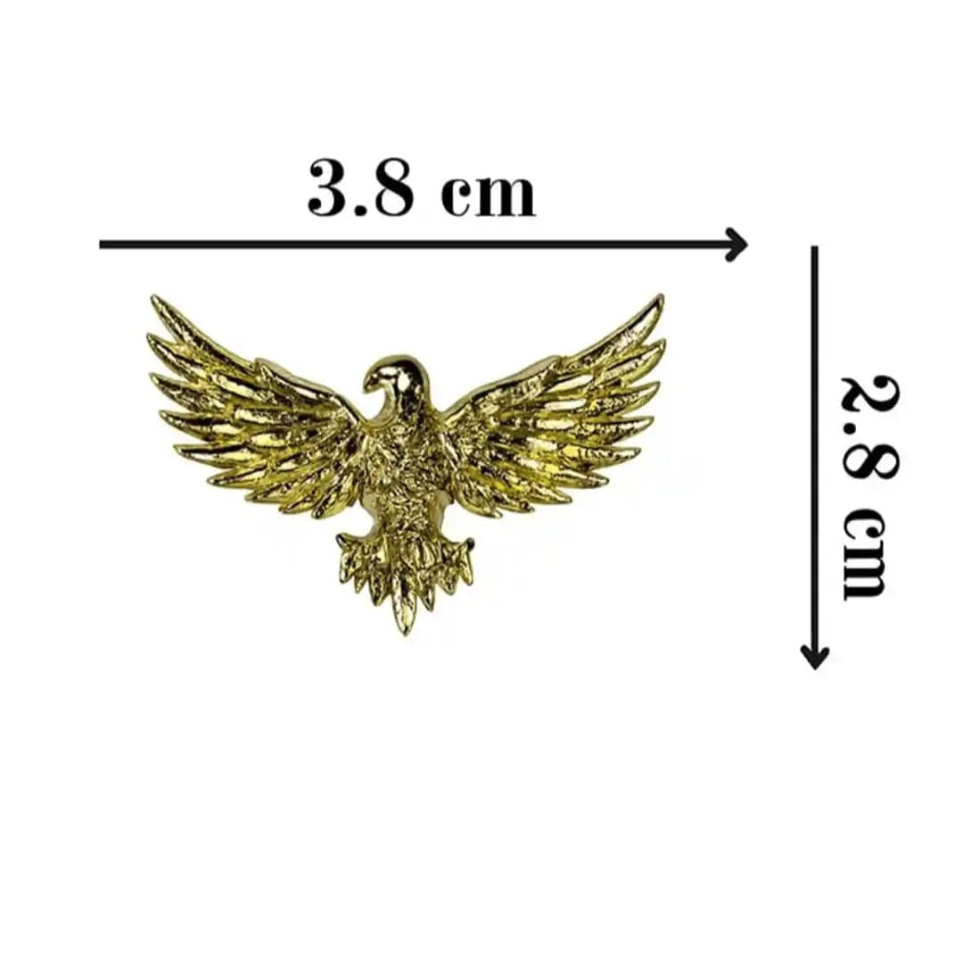 Royal Ember Statement Brooch (Antique Gold Finish)