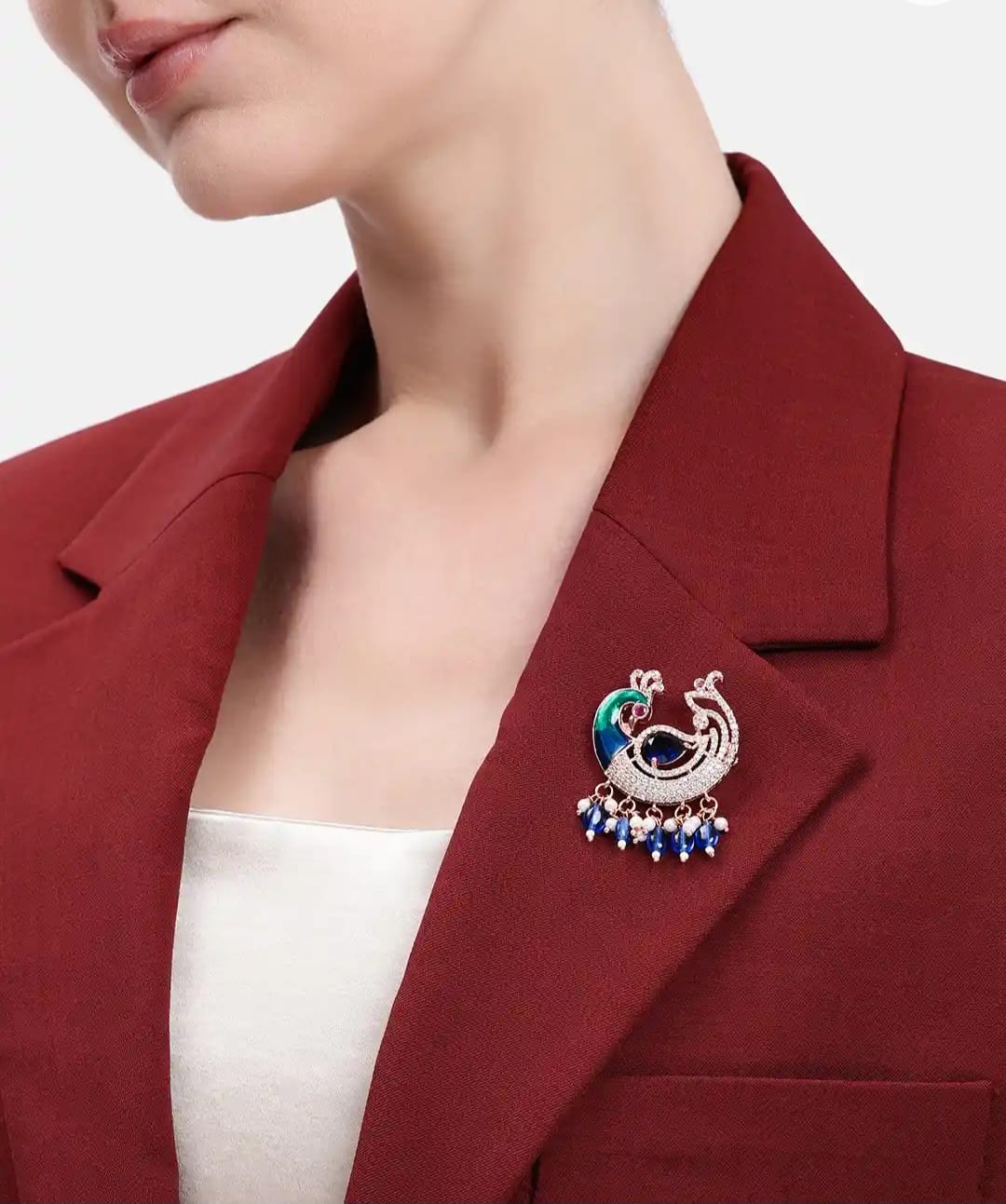 Royal Peacock Elegance Brooch
